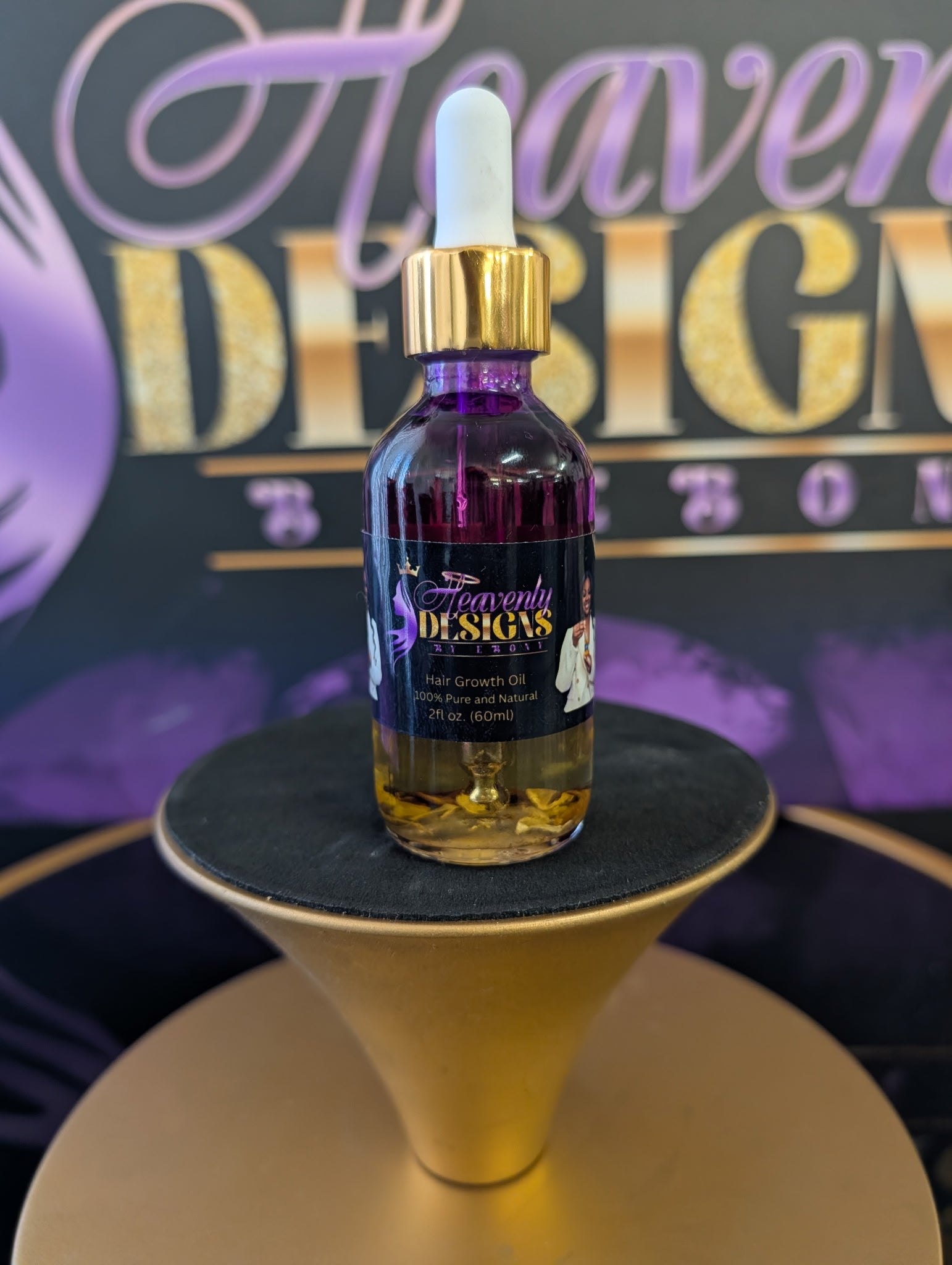 Heavenly Designs By Ebony Hair Growth Oil 2 Oz.