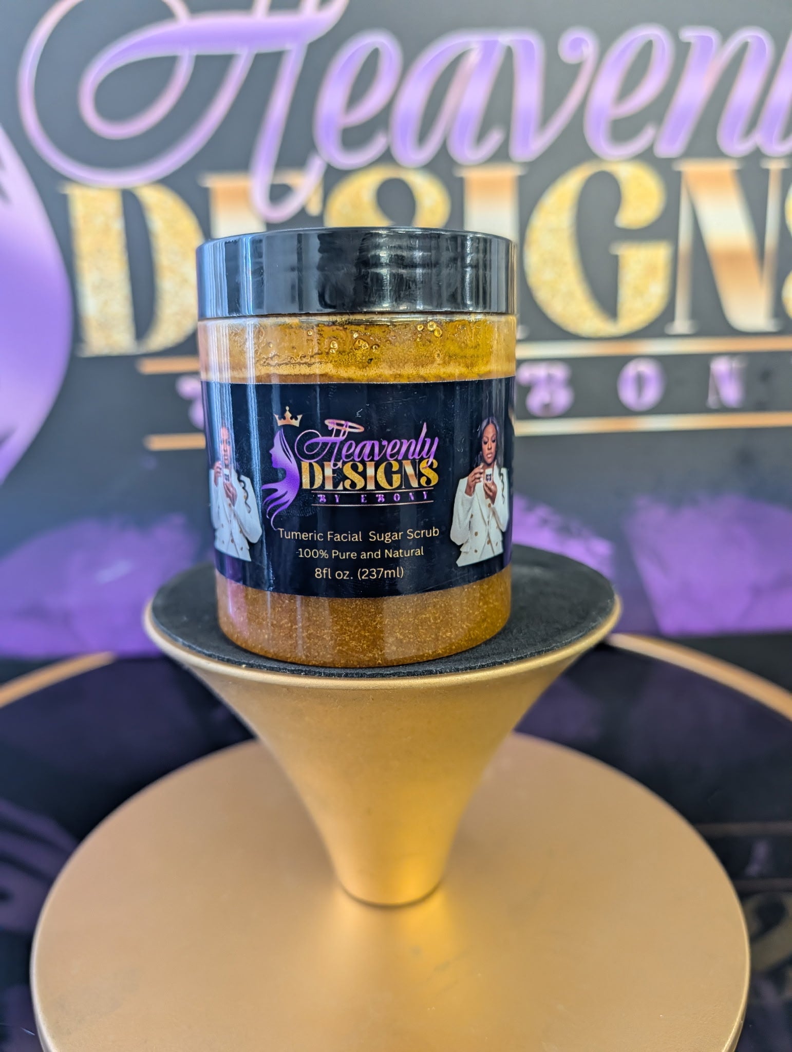Tumeric Facial Sugar Scrub 8 0z.